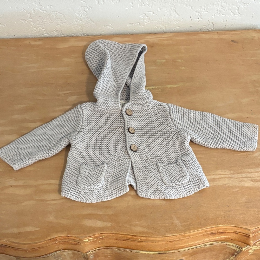 Zara Mini Gray Knit Cardigan